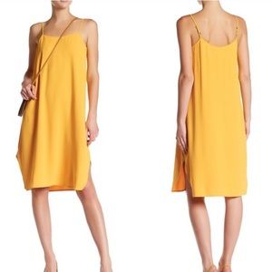 NWT TRINA TURK Nara Golden Yellow Sleeveless Shift Dress Size Extra Small